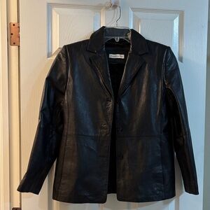 Amanda Smith Black Leather Jacket